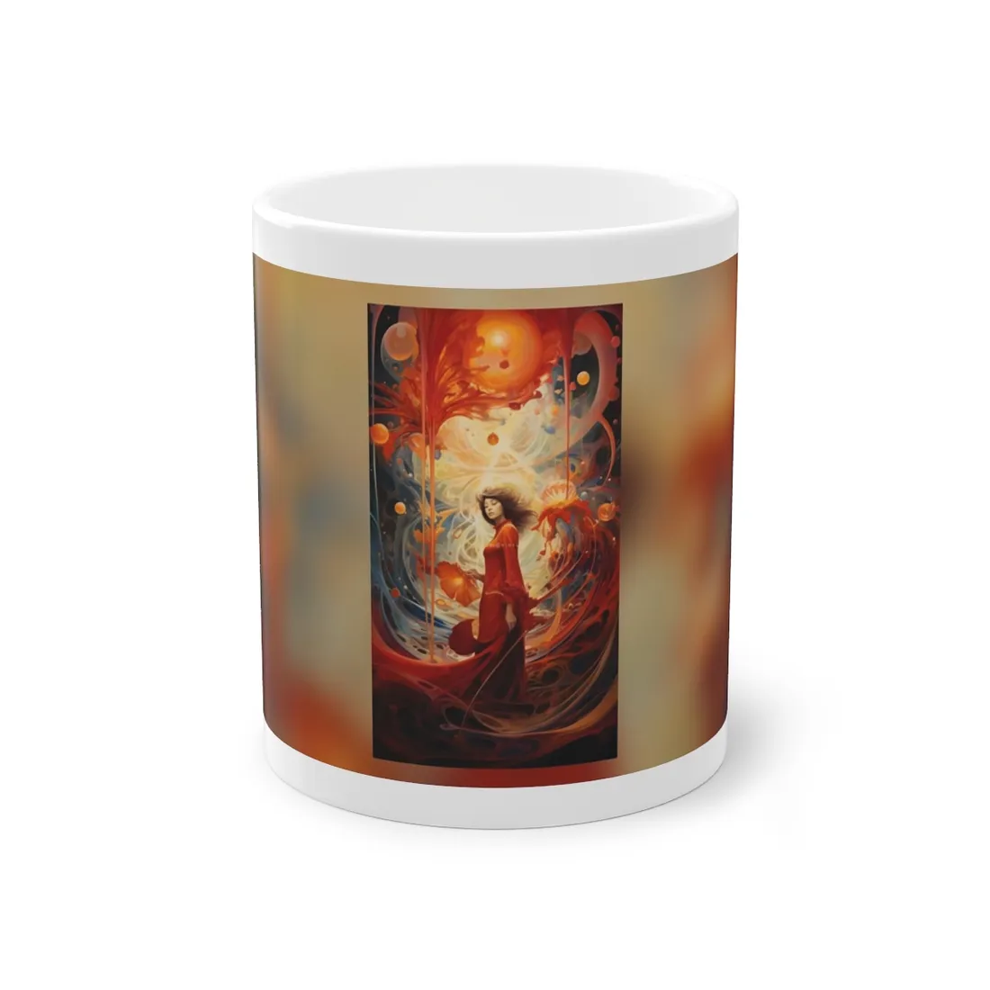 Stellar Gallery: Cosmic Abstract Art Collection - Mug