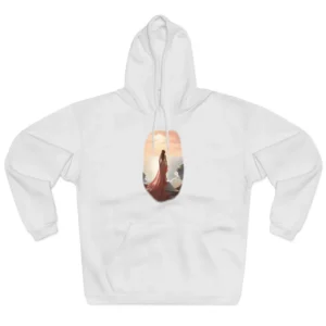 Woman Overlooking Sunset Sea Hoodie