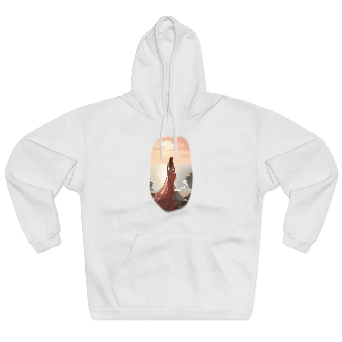 Studio Reflections: Moody Indoor Landscape Hoodie - Hoodie (White)