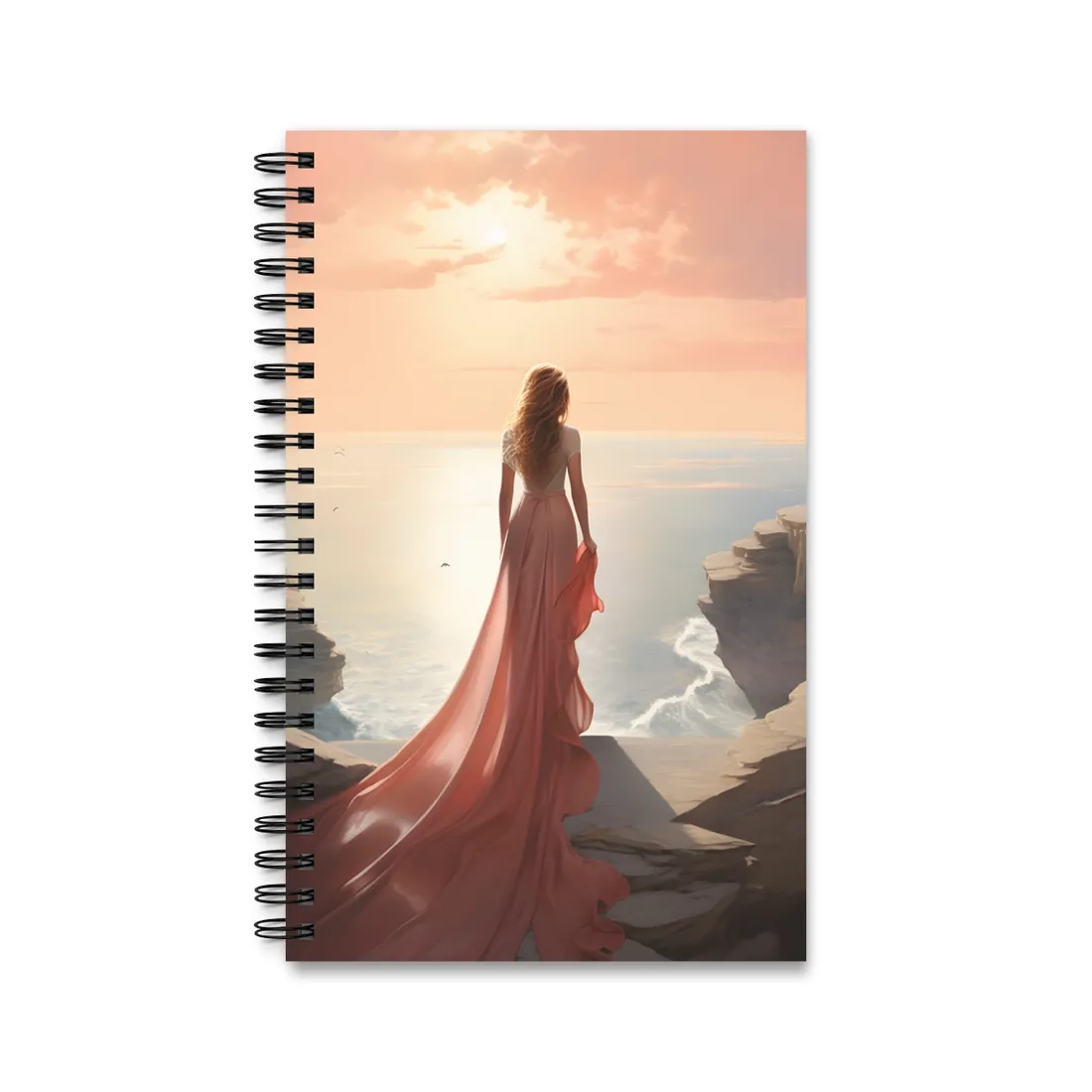 Studio Reflections: Moody Indoor Landscape - Spiral Notebook