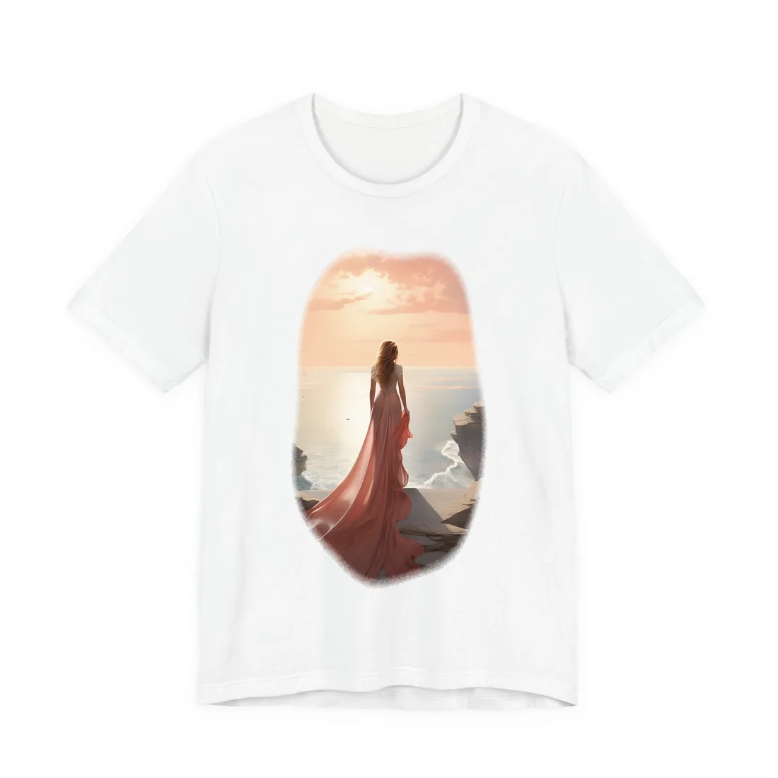 Studio Reflections: Moody Indoor Landscape T-Shirt - T-Shirt (White)