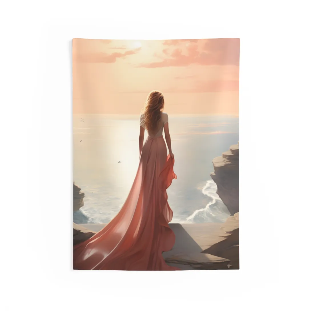 Studio Reflections: Moody Indoor Landscape - Wall Tapestry