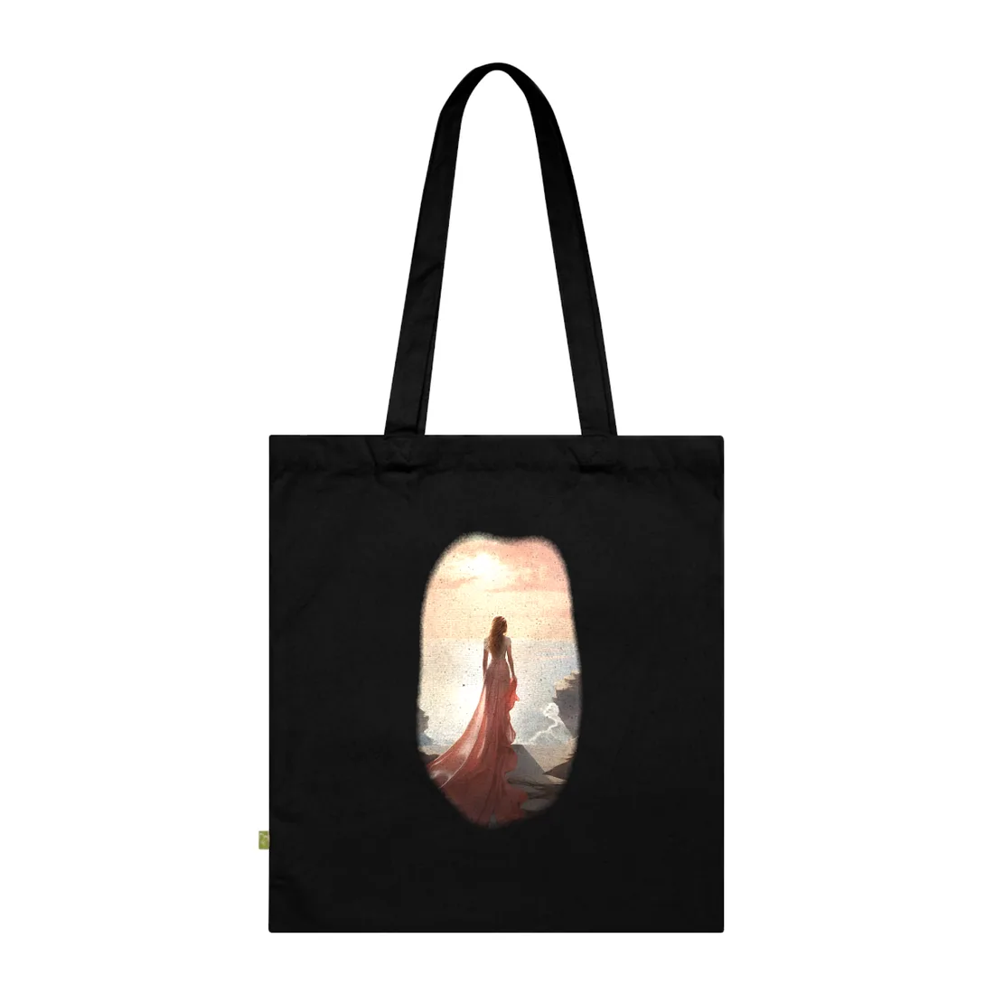 Studio Reflections: Moody Indoor Landscape Tote Bag - Tote Bag (Black)
