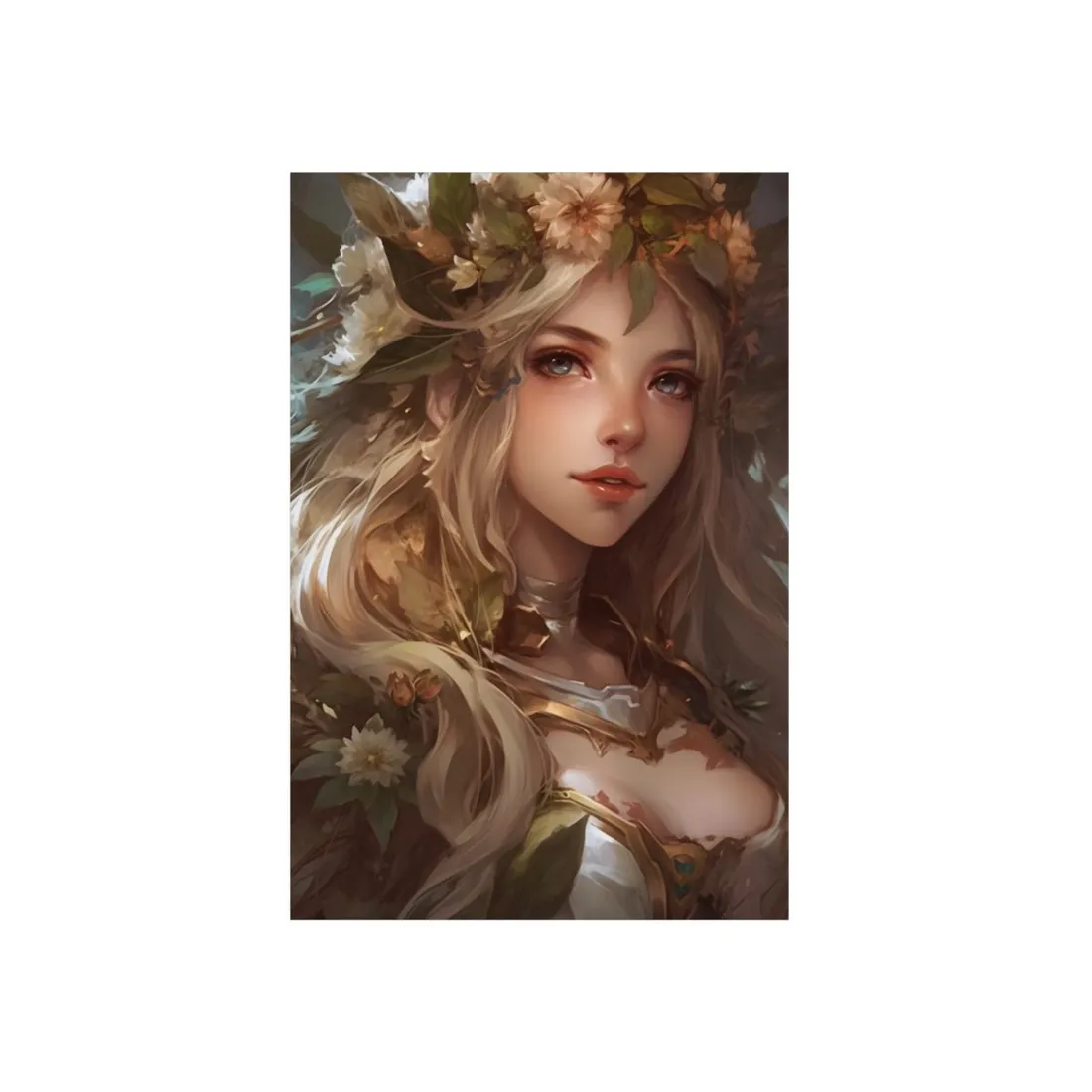 Stunning Blonde Portrait: Natural Outdoor Beauty - Metal Poster