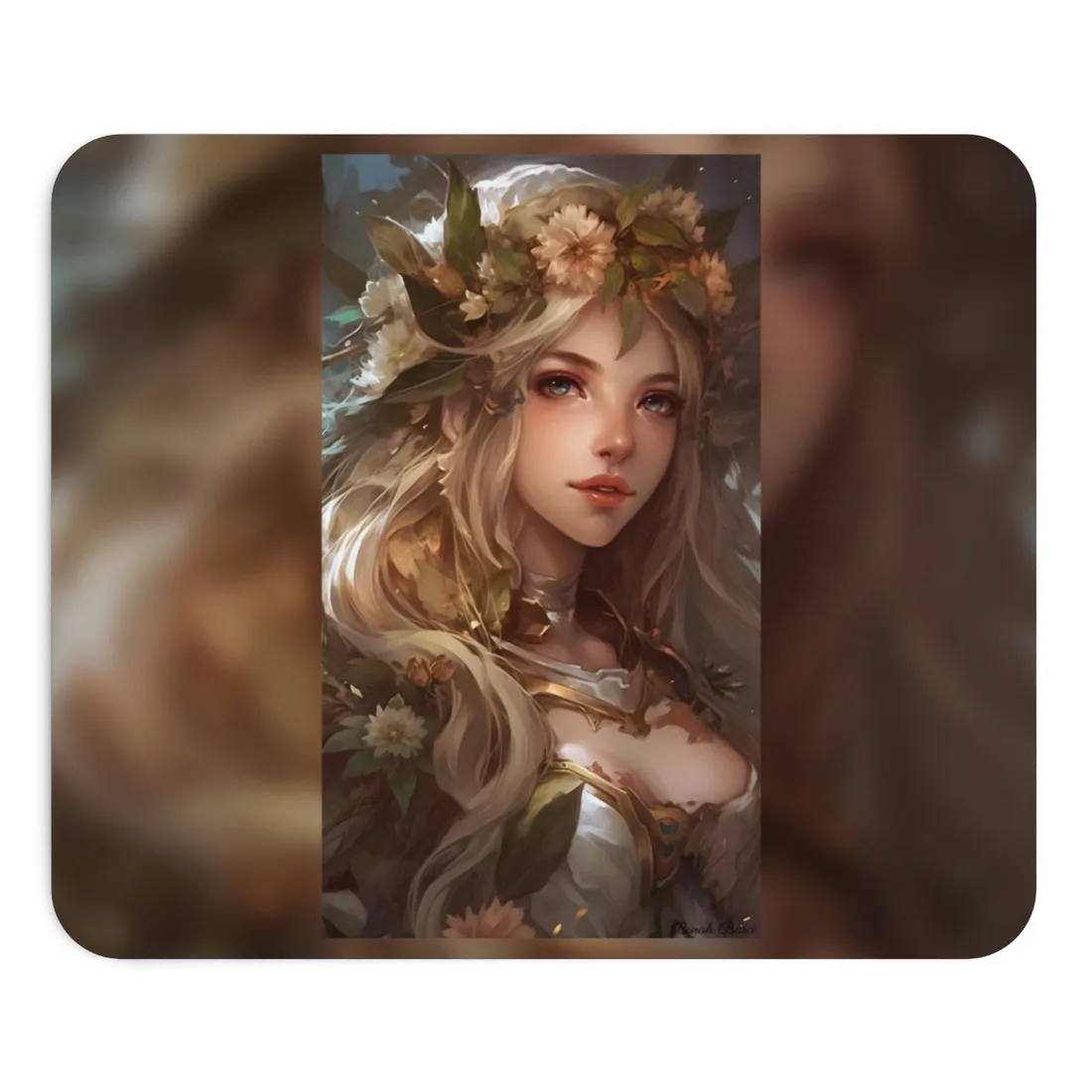 Stunning Blonde Portrait: Natural Outdoor Beauty - Mouse Pad