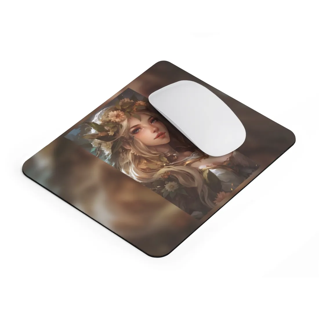 Stunning Blonde Portrait: Natural Outdoor Beauty - Mouse Pad