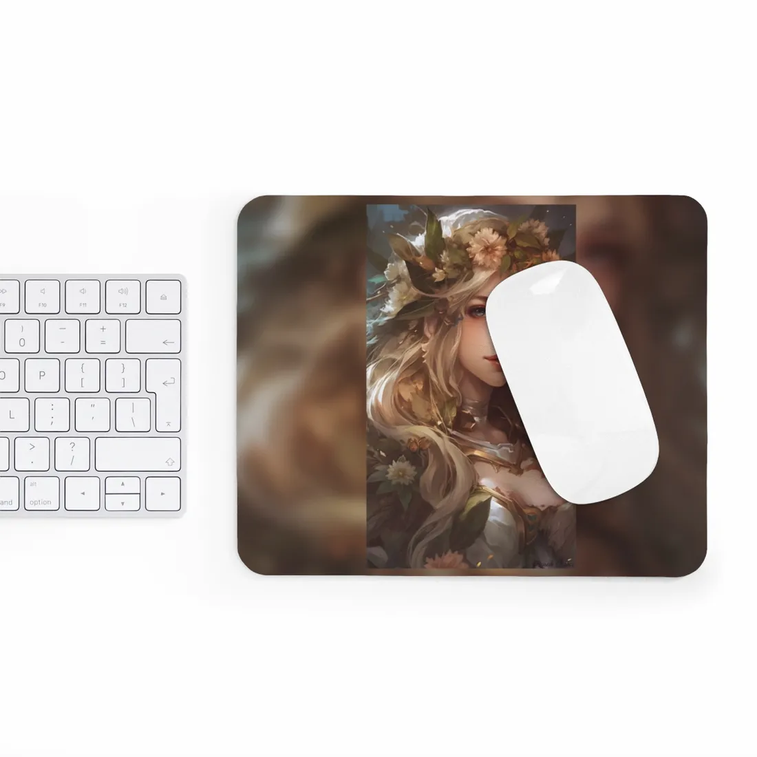 Stunning Blonde Portrait: Natural Outdoor Beauty - Mouse Pad