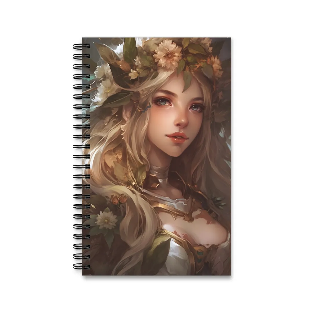 Stunning Blonde Portrait: Natural Outdoor Beauty - Spiral Notebook