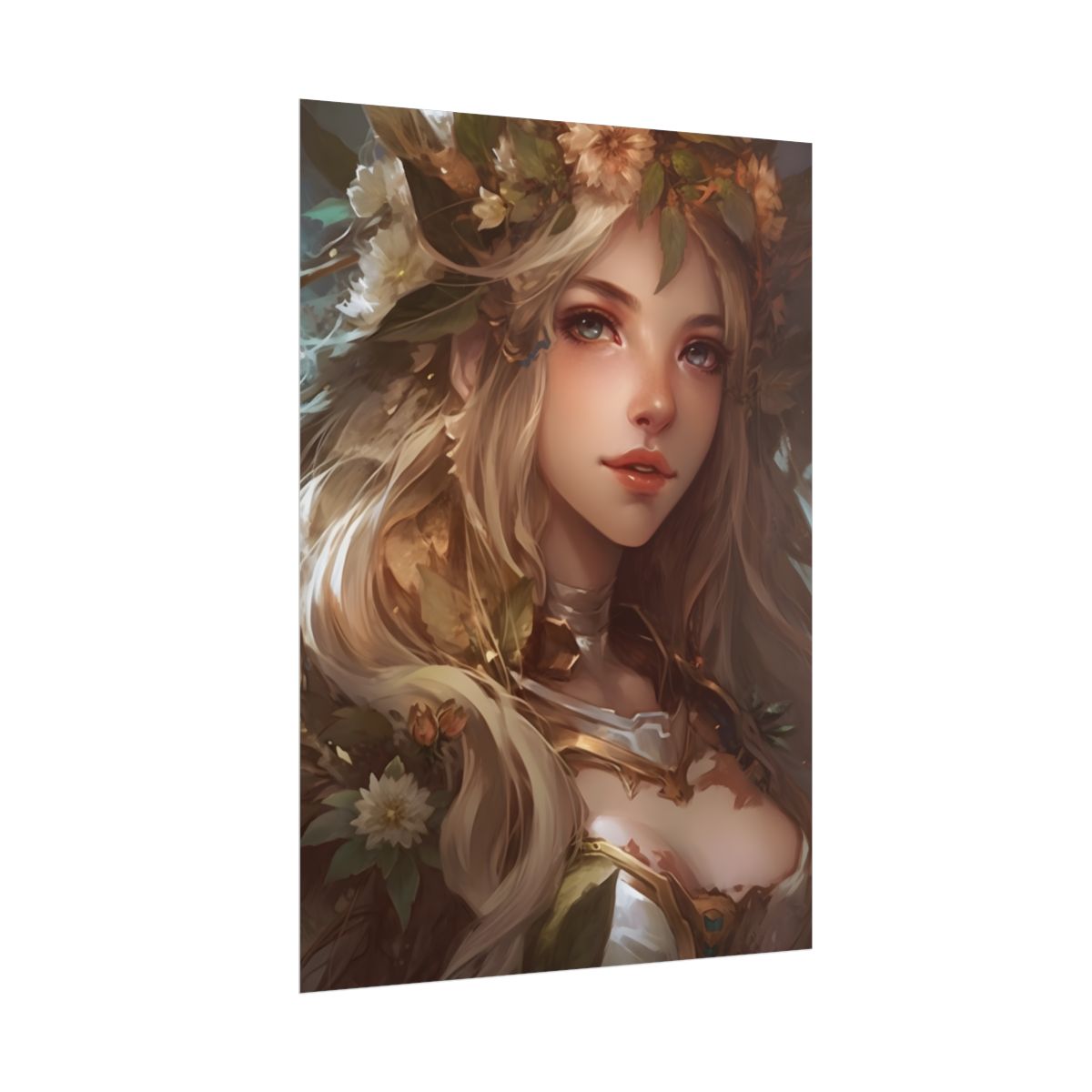 Stunning Blonde Portrait: Natural Outdoor Beauty - Poster