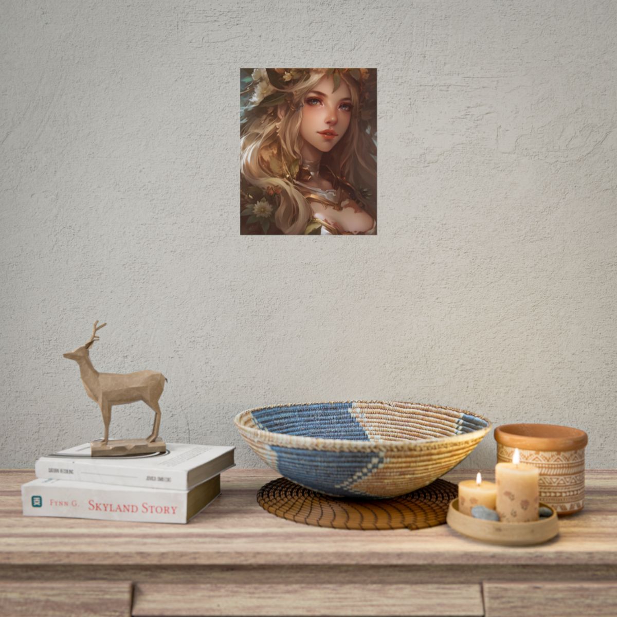 Stunning Blonde Portrait: Natural Outdoor Beauty - Poster