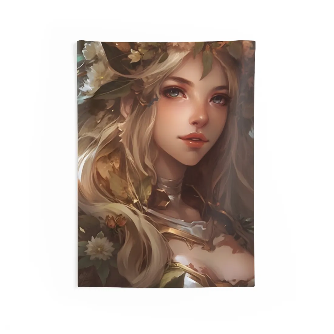 Stunning Blonde Portrait: Natural Outdoor Beauty - Wall Tapestry