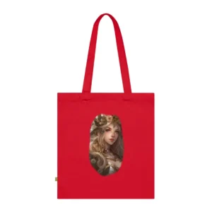 Blonde Woman with Flower Crown Tote Bag