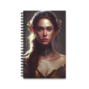 Woman with Freckles Spiral Notebook