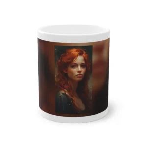 Woman with Red Hair Portrait Mug