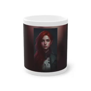 Woman with Long Red Hair Mug