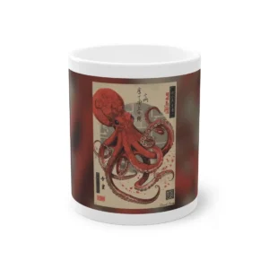 Vermilion Octopus Study Mug