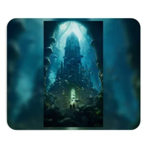 Submerged Gothic Cathedral Mouse Pad