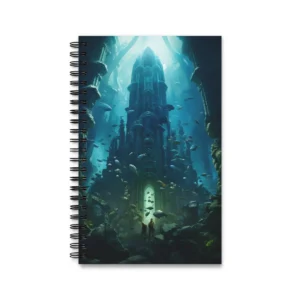 Submerged Gothic Cathedral Spiral Notebook
