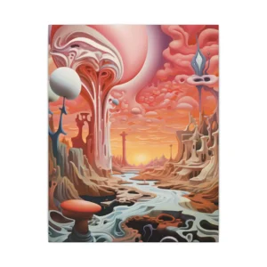Surreal Pink Landscape Canvas Print