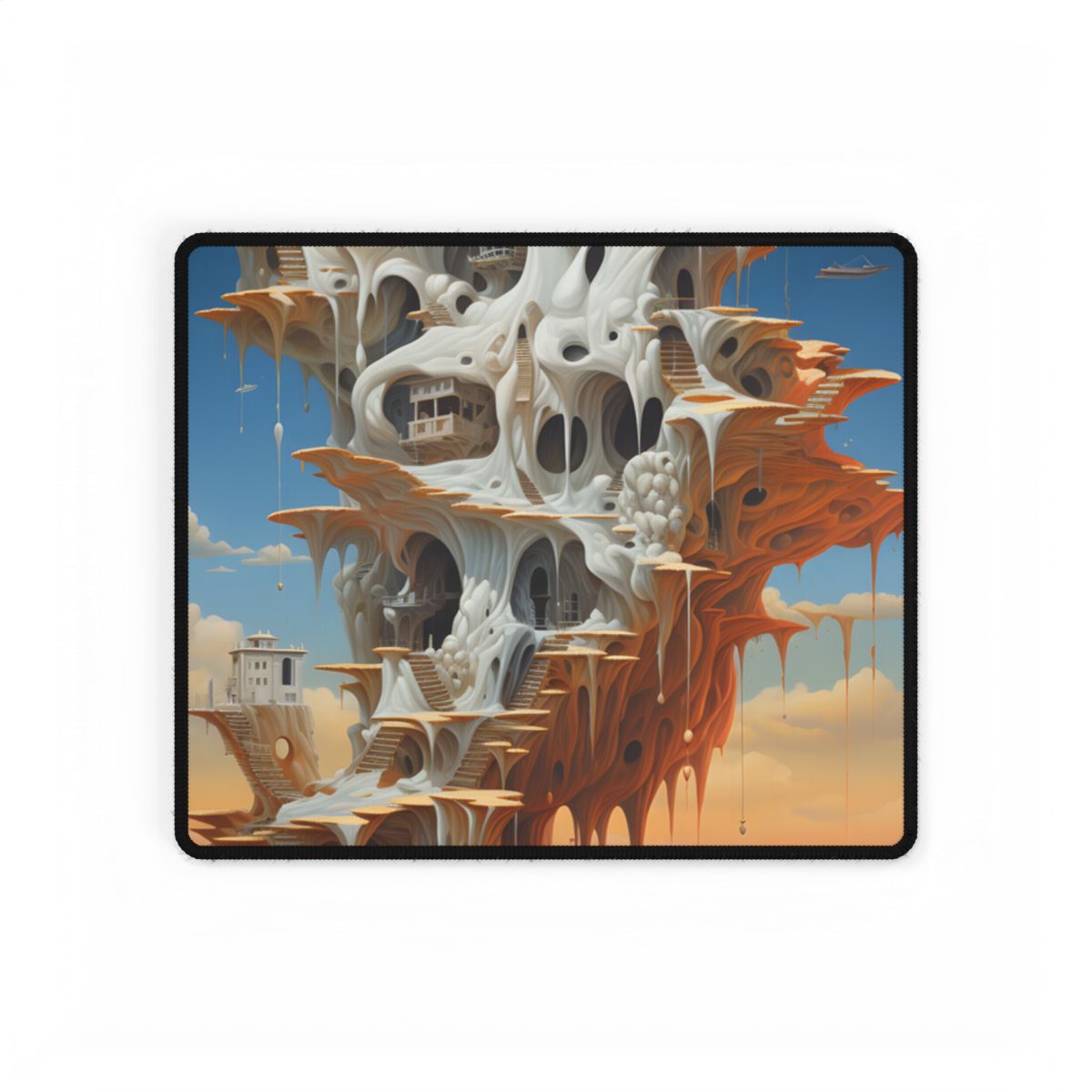 Surreal Dream World: Psychedelic Dreamscape Art - Desk Mat