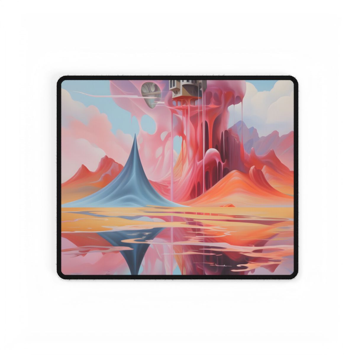 Surreal Dreamscape: Fantastical Landscape Art - Desk Mat