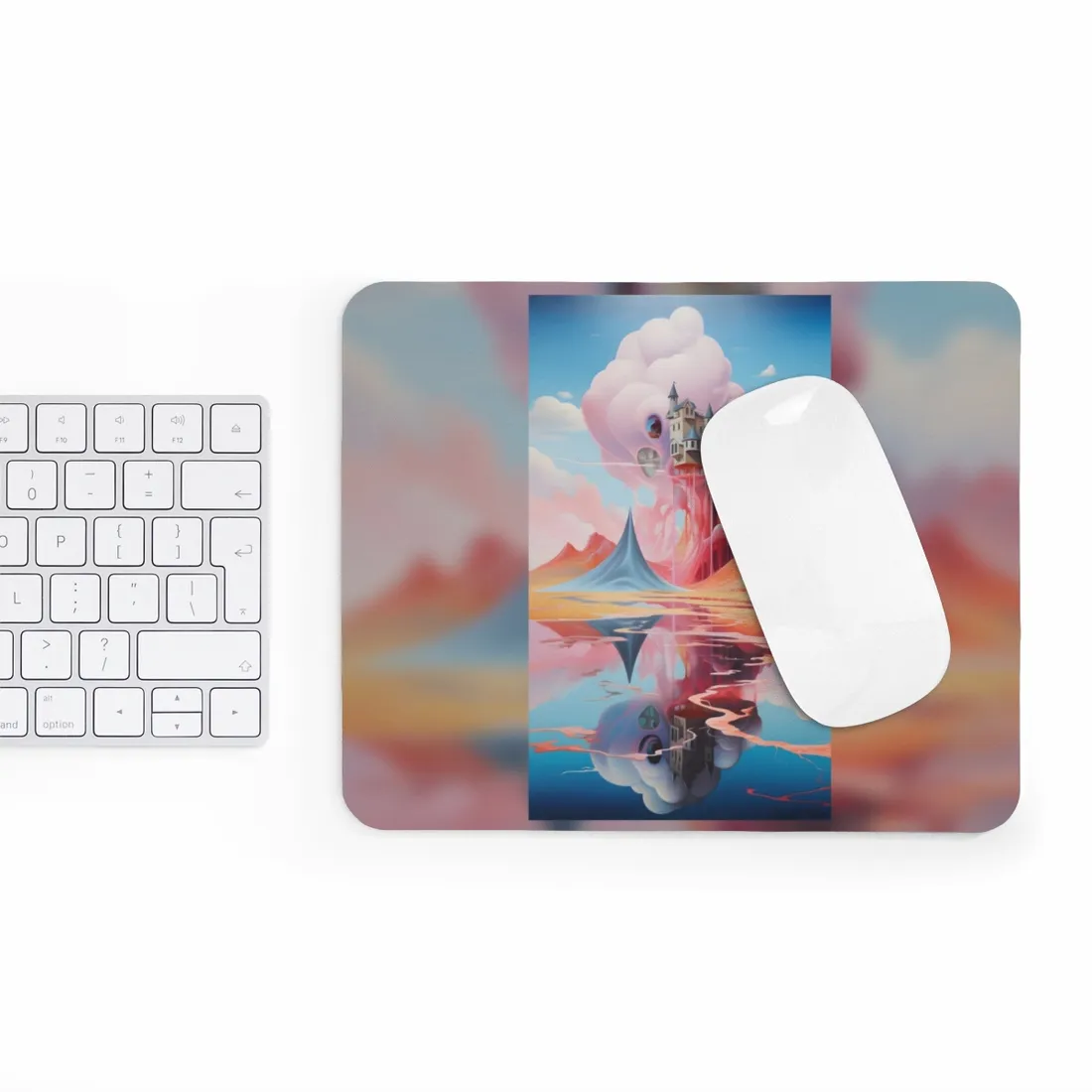 Surreal Dreamscape: Fantastical Landscape Art - Mouse Pad
