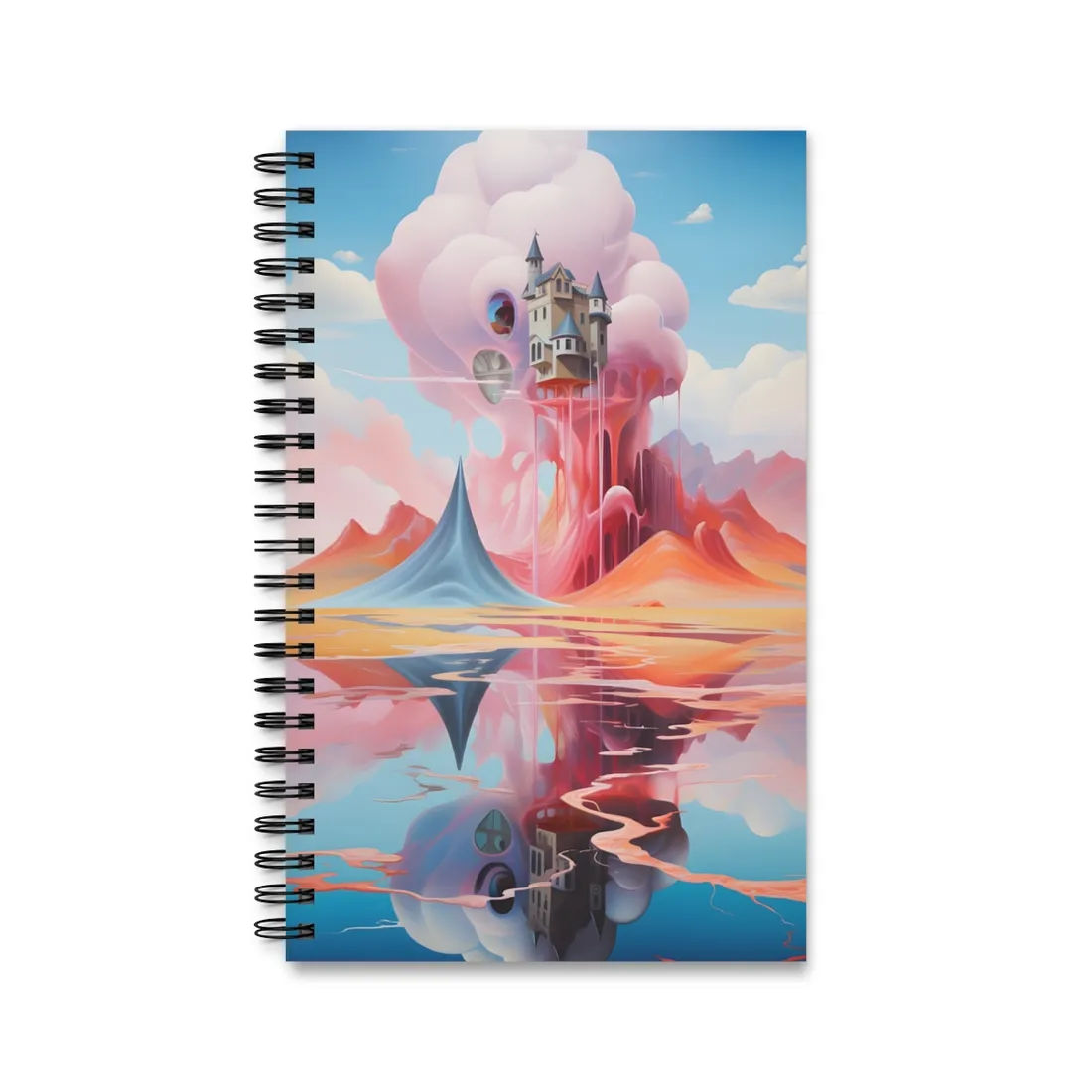 Surreal Dreamscape: Fantastical Landscape Art - Spiral Notebook