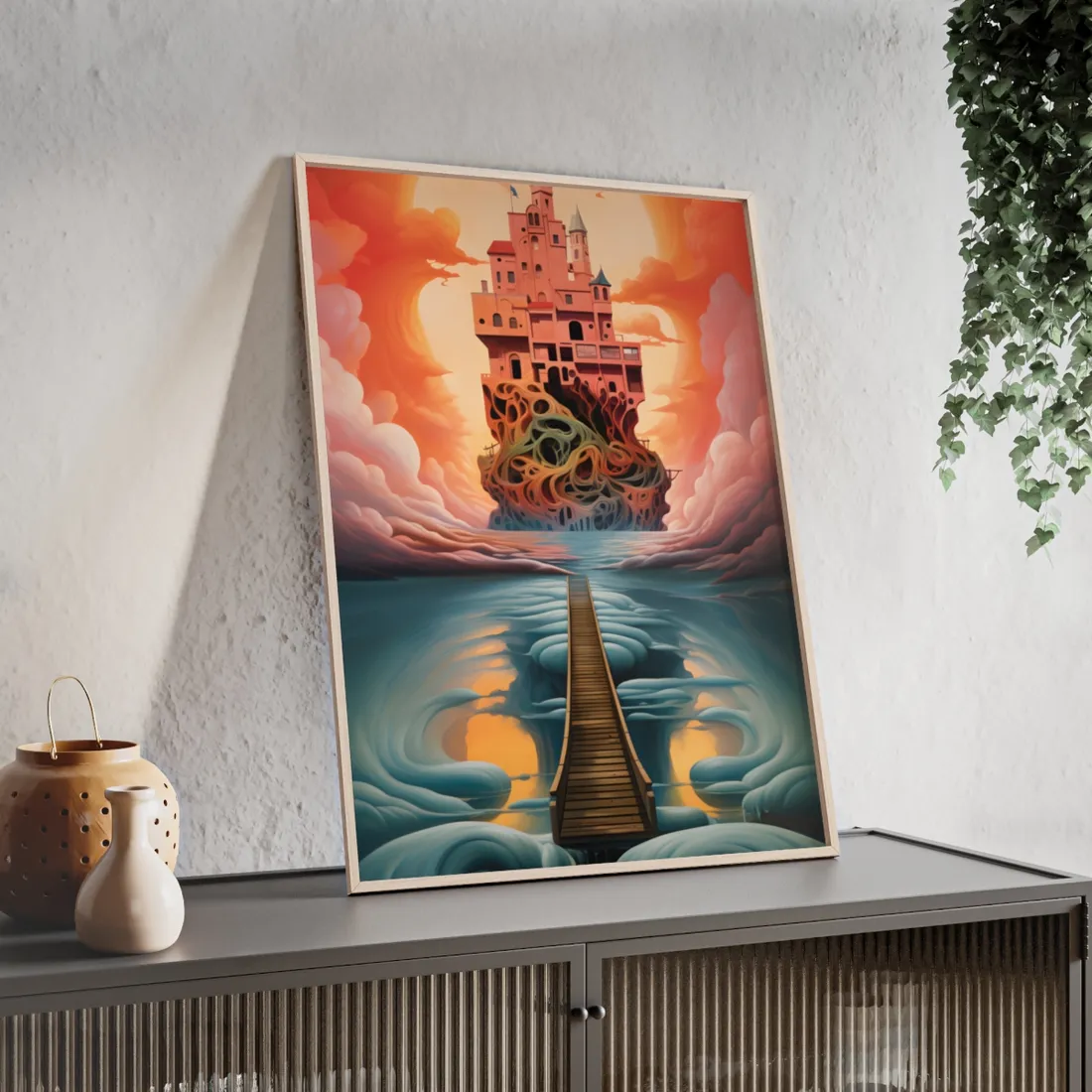 Surreal Dreamscape: Psychedelic - Framed Poster