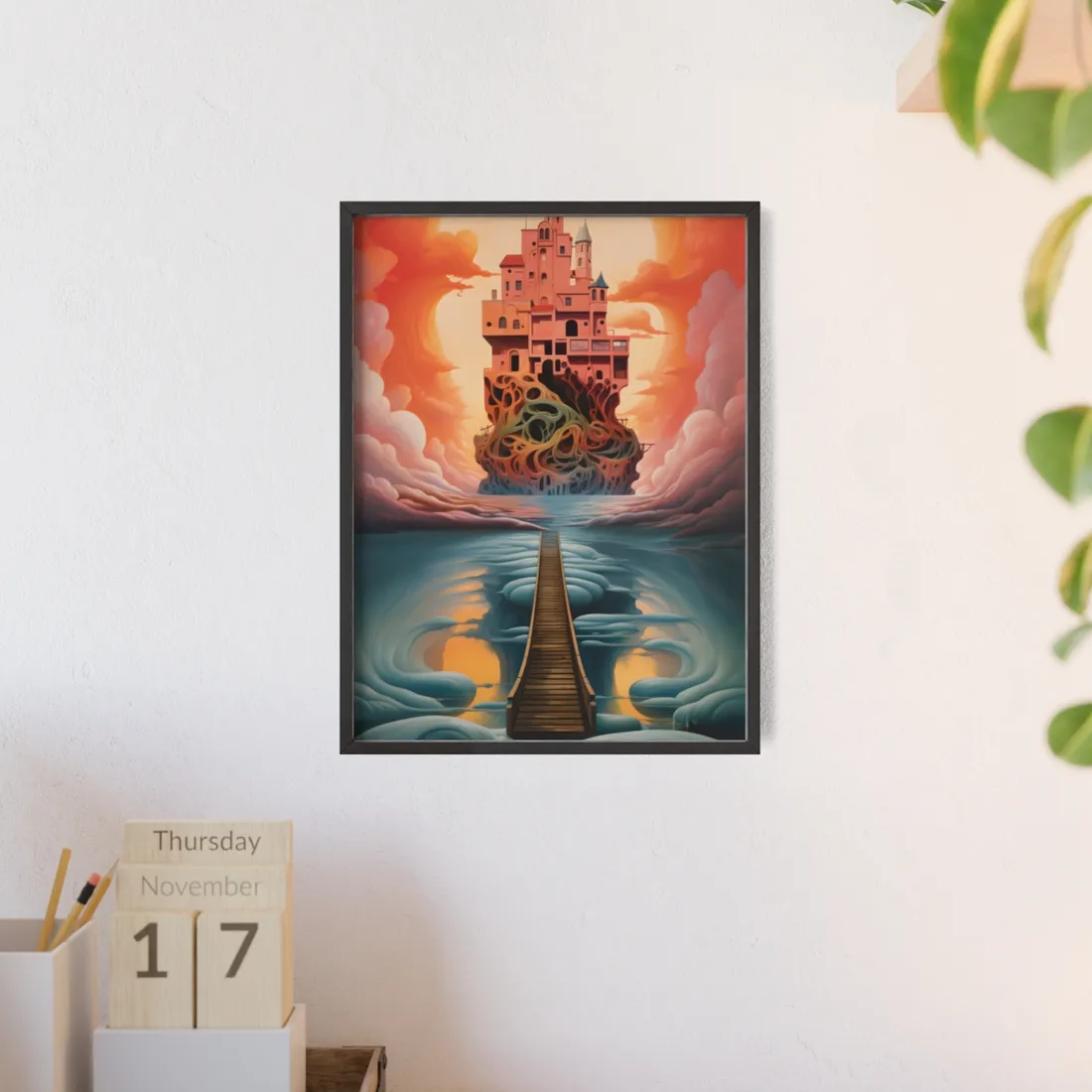Surreal Dreamscape: Psychedelic - Framed Poster