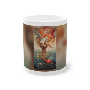 Woman’s Face Above Water Mug