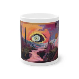 Giant Eye over Desert Canyon Mug