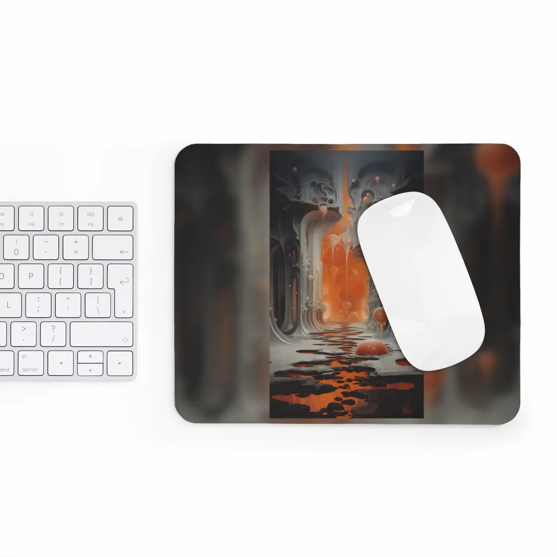 Surreal Fantasy: Tears in Reality with Portals Digital Art - Mouse Pad