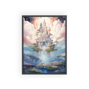 Floating Castle in the Clouds Framed Poster