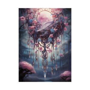 Dreamcatcher with Pink Blossoms Poster