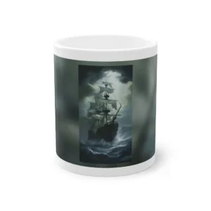 Tall Ship in Storm Mug