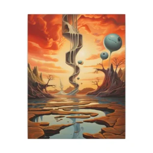 Surreal Desert Landscape Canvas Print