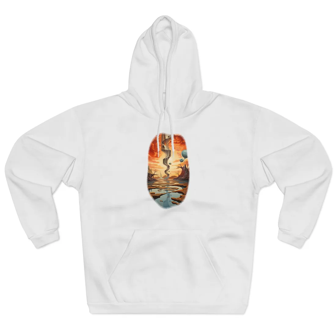 Surreal Psychedelic Dreamscapes: Vibrant - Hoodie (White)