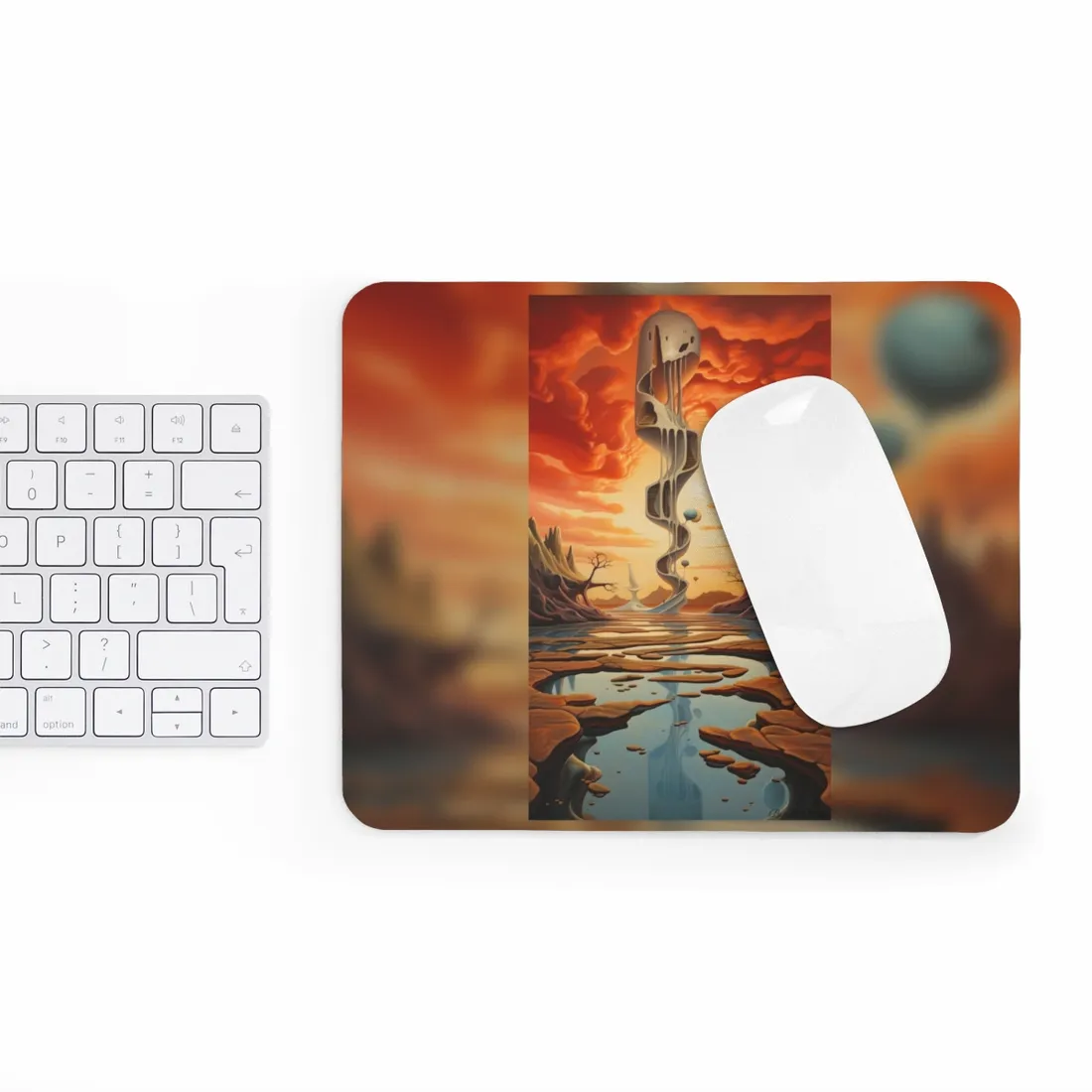 Surreal Psychedelic Dreamscapes: Vibrant - Mouse Pad
