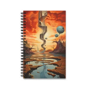 Surreal Desert Landscape Spiral Notebook