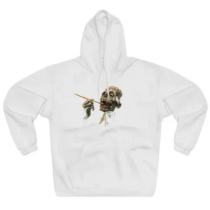 Skeleton Holding a Paintbrush Hoodie