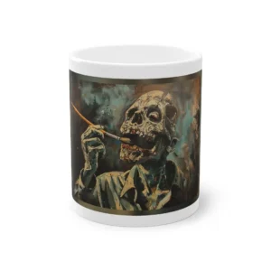 Skeleton Holding a Paintbrush Mug