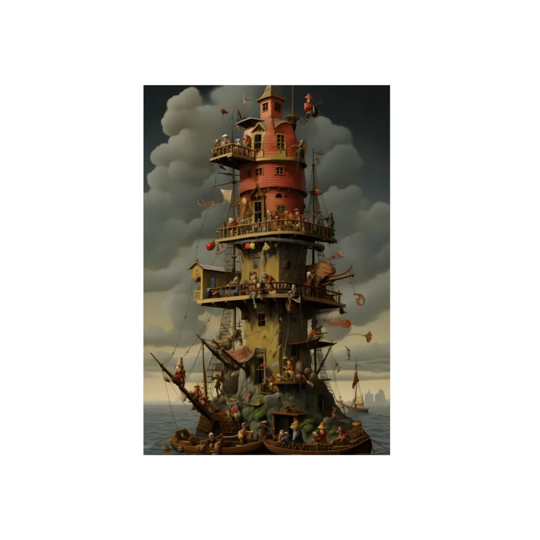 Swashbuckling Time Travelers: A Crew of Pirate Adventurers - Metal Poster
