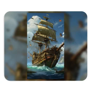 Galleon on Stormy Seas Mouse Pad