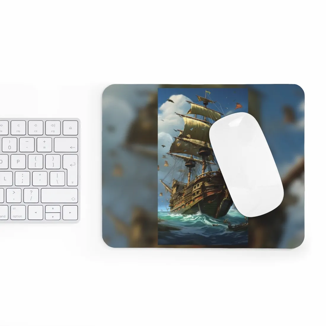 Swashbuckling Time-Traveling Pirate Crew: Colorful - Mouse Pad