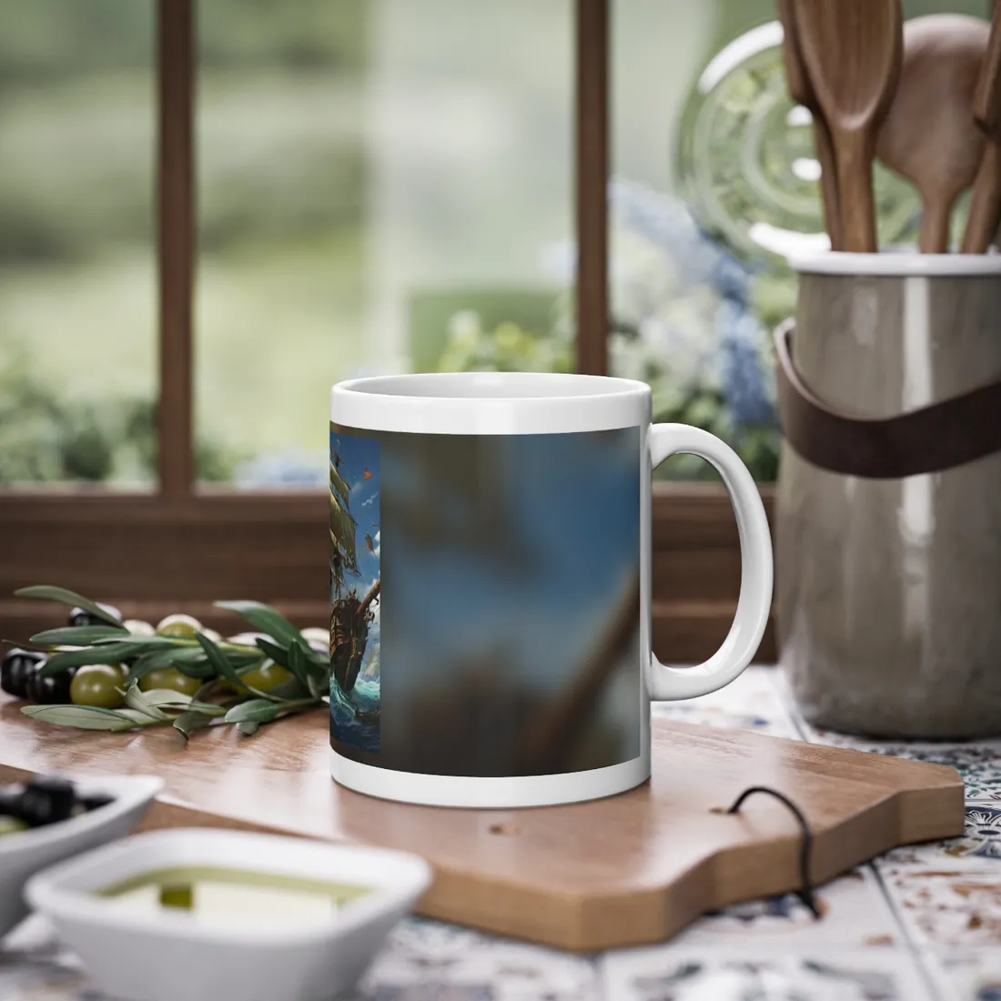 Swashbuckling Time-Traveling Pirate Crew: Colorful - Mug