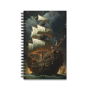 Galleon Ship at Sea Spiral Notebook