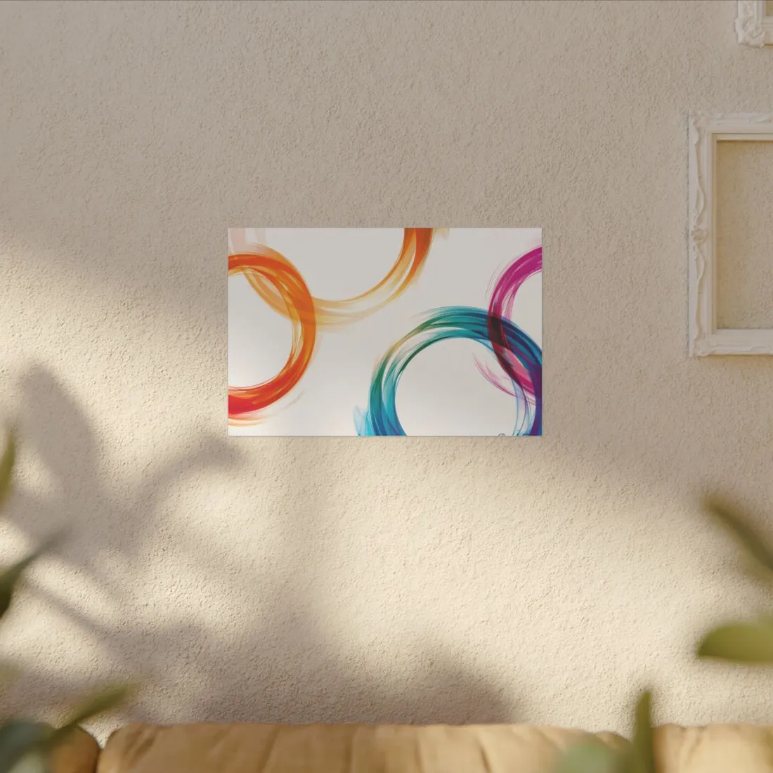 Swirling Abstract Colors: Vibrant - Canvas