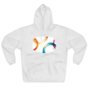 Colorful Abstract Swirl Rings Hoodie