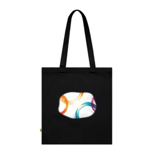 Colorful Abstract Swirl Rings Tote Bag