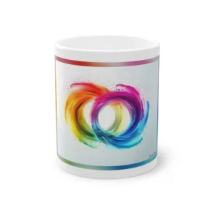 Rainbow Swirl Brush Strokes Mug